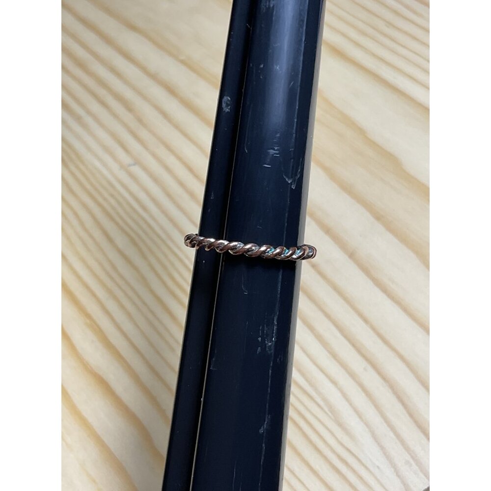 Reserved - Nikkii - Twisted Copper Stackable Ring - image 4